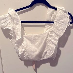 Eyelet crop top - new with tags